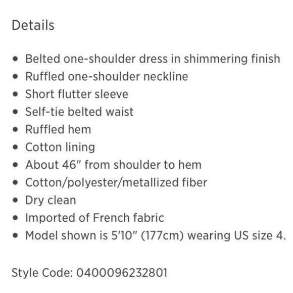 Shoshanna Mykonos One Shoulder Clip Dot Midi Dress - Picture 3 of 7